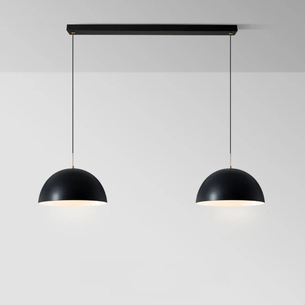 Nordic White Dome Metal Pendant Lamp for Dining Room