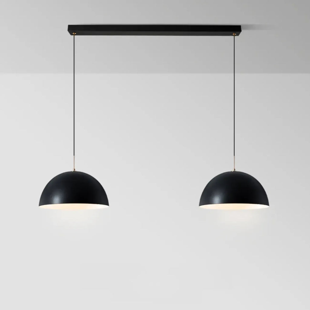 Nordic White Dome Metal Pendant Lamp for Dining Room