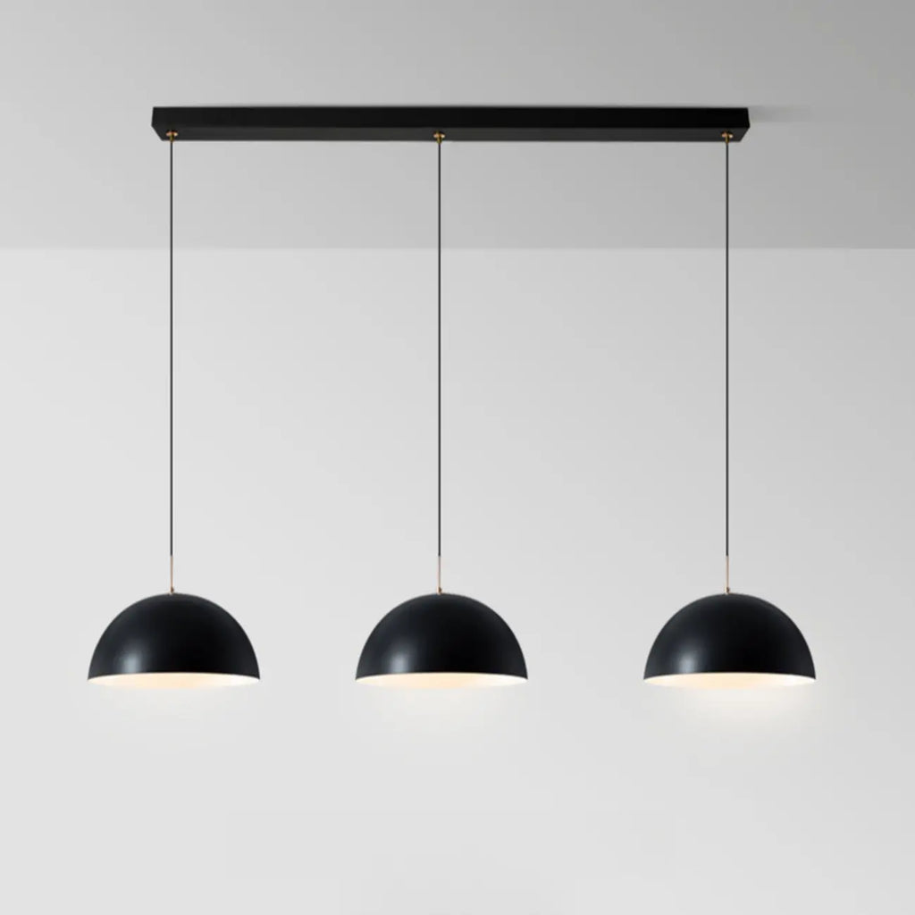 Nordic White Dome Metal Pendant Lamp for Dining Room