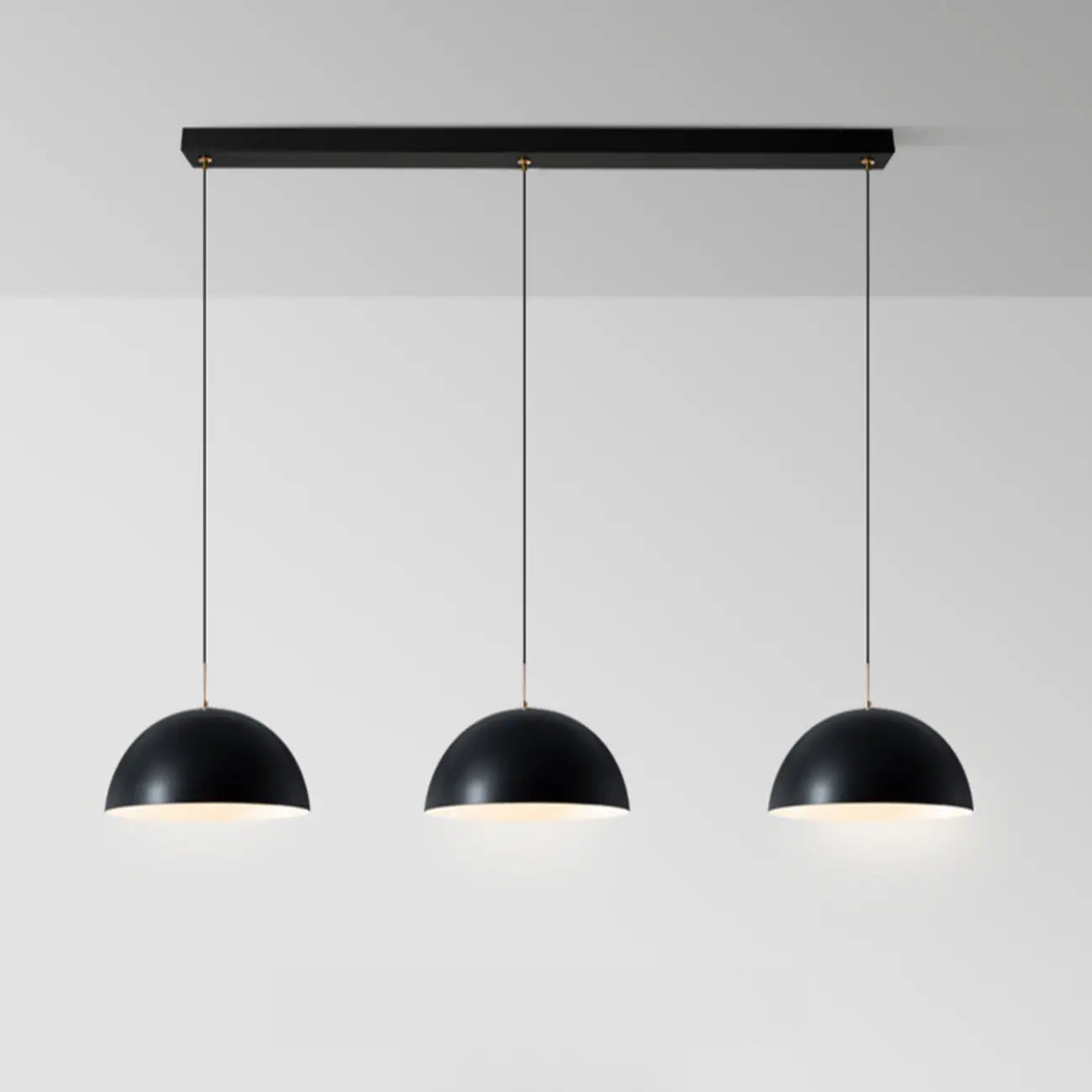 Nordic White Dome Metal Pendant Lamp for Dining Room