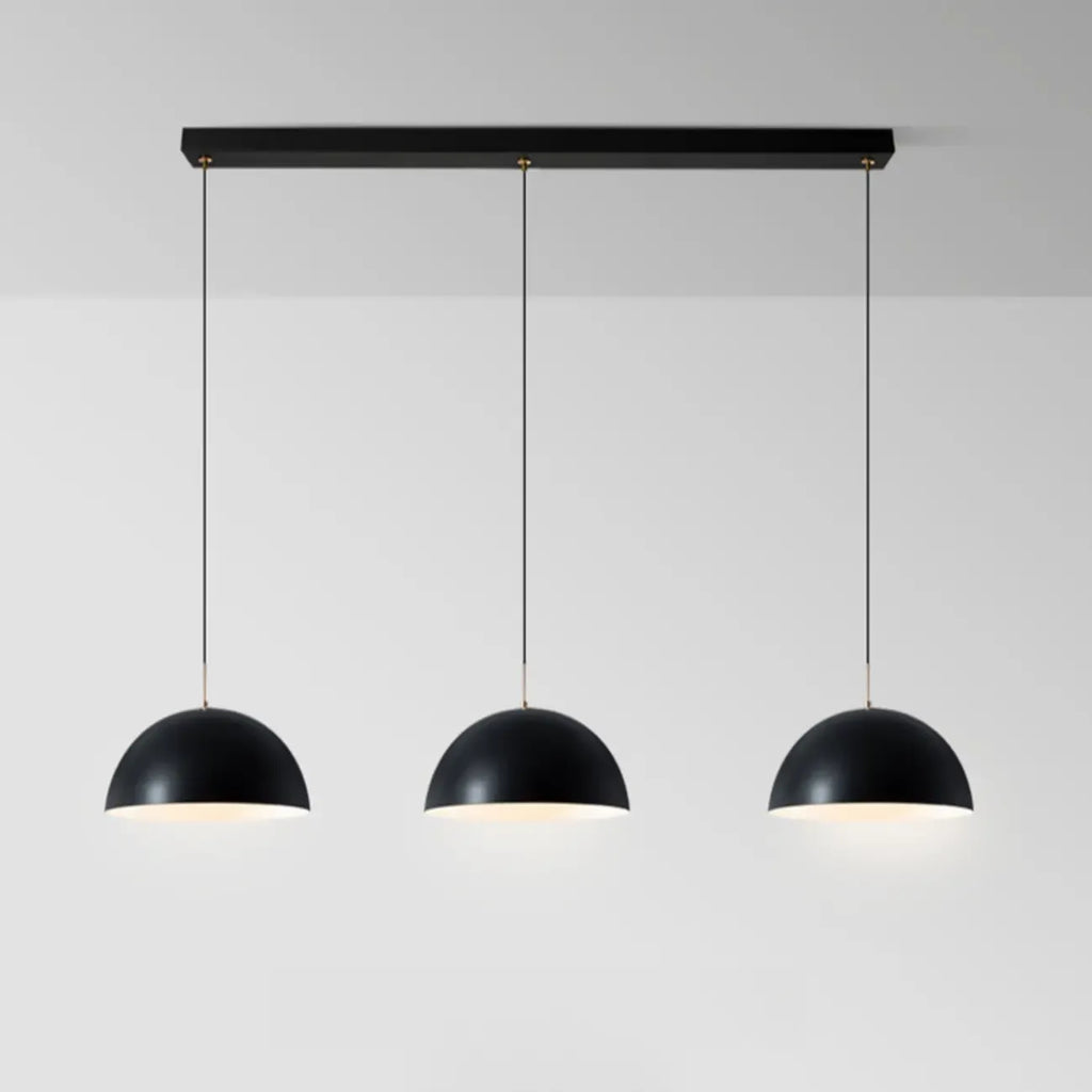 Nordic White Dome Metal Pendant Lamp for Dining Room