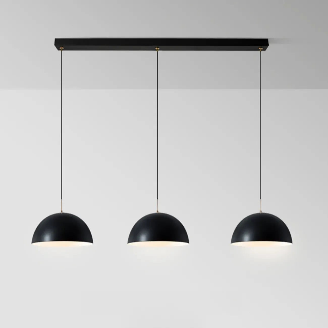 Nordic White Dome Metal Pendant Lamp for Dining Room