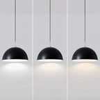 Nordic White Dome Metal Pendant Lamp for Dining Room