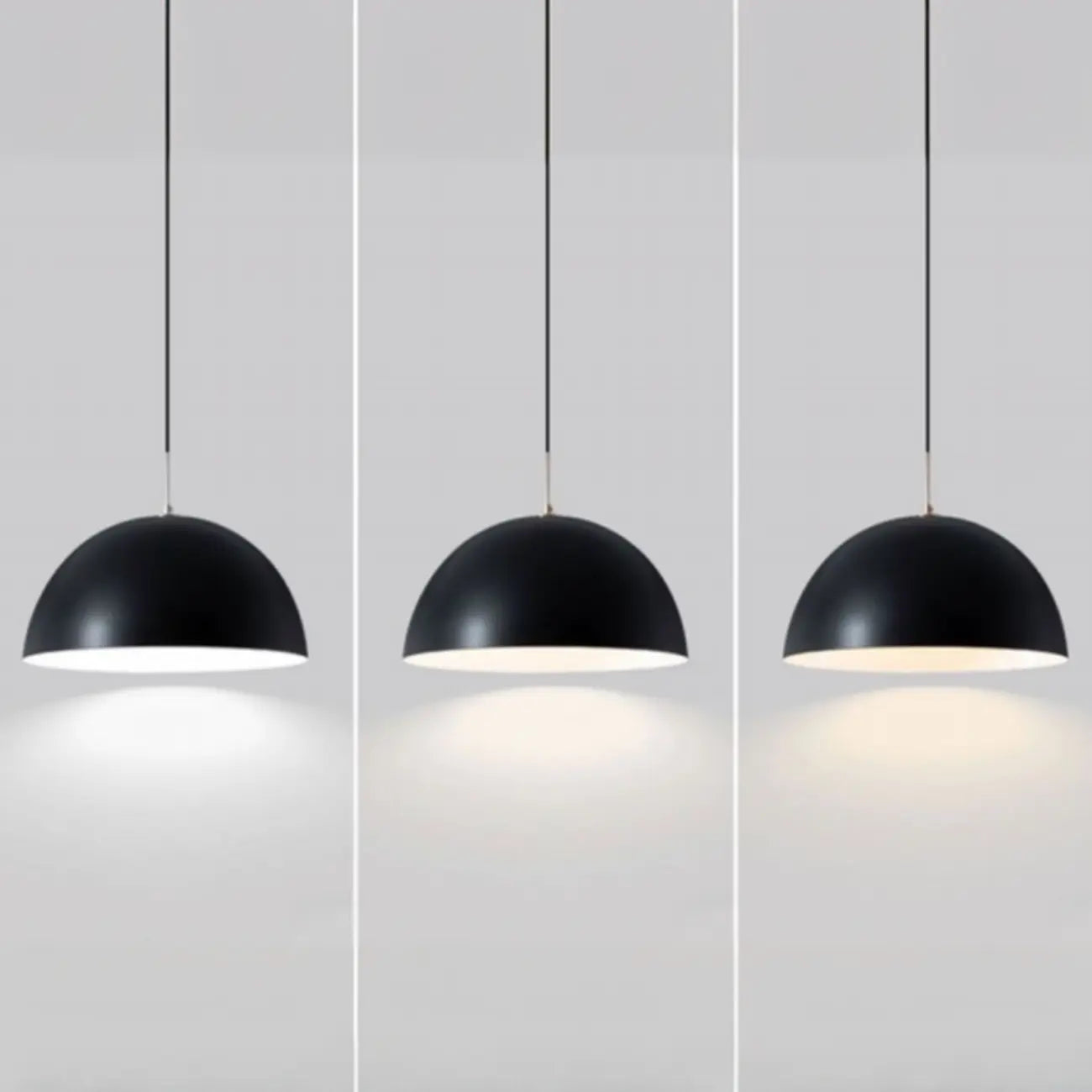Nordic White Dome Metal Pendant Lamp for Dining Room