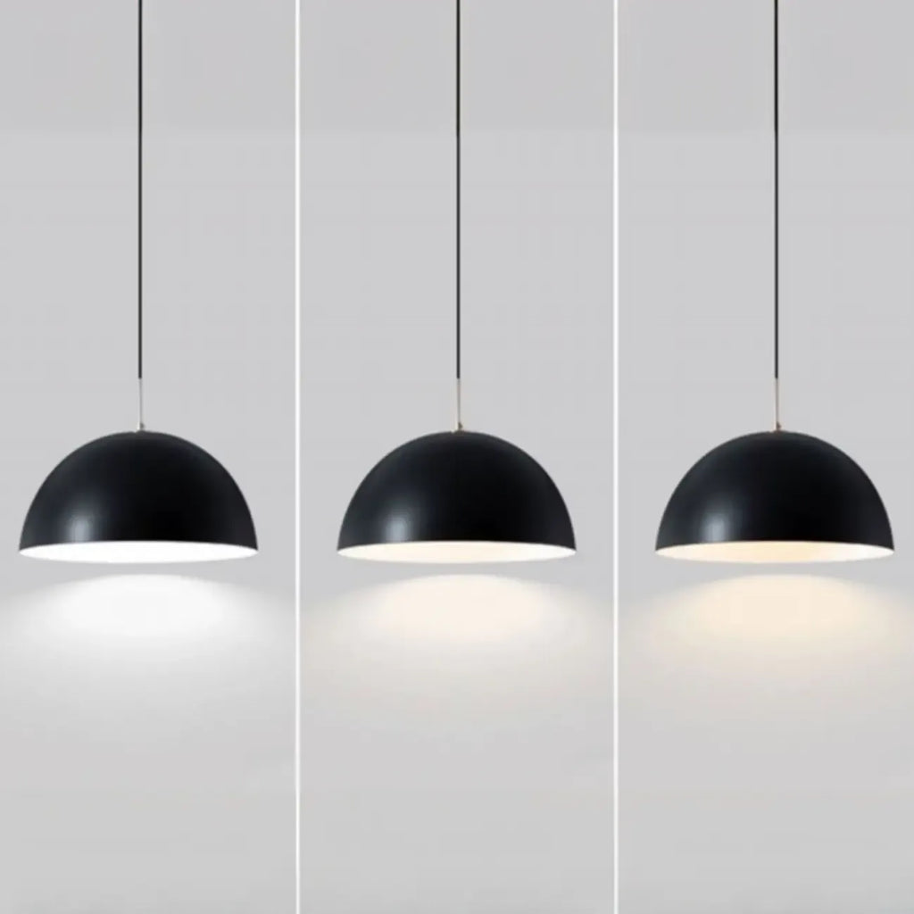 Nordic White Dome Metal Pendant Lamp for Dining Room