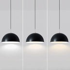 Nordic White Dome Metal Pendant Lamp for Dining Room