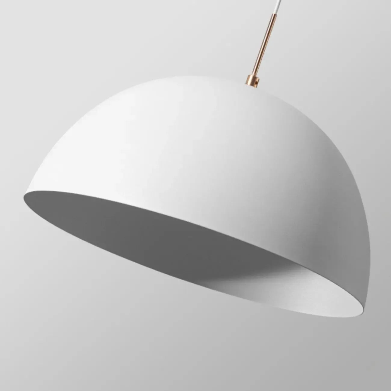 Nordic White Dome Metal Pendant Lamp for Dining Room