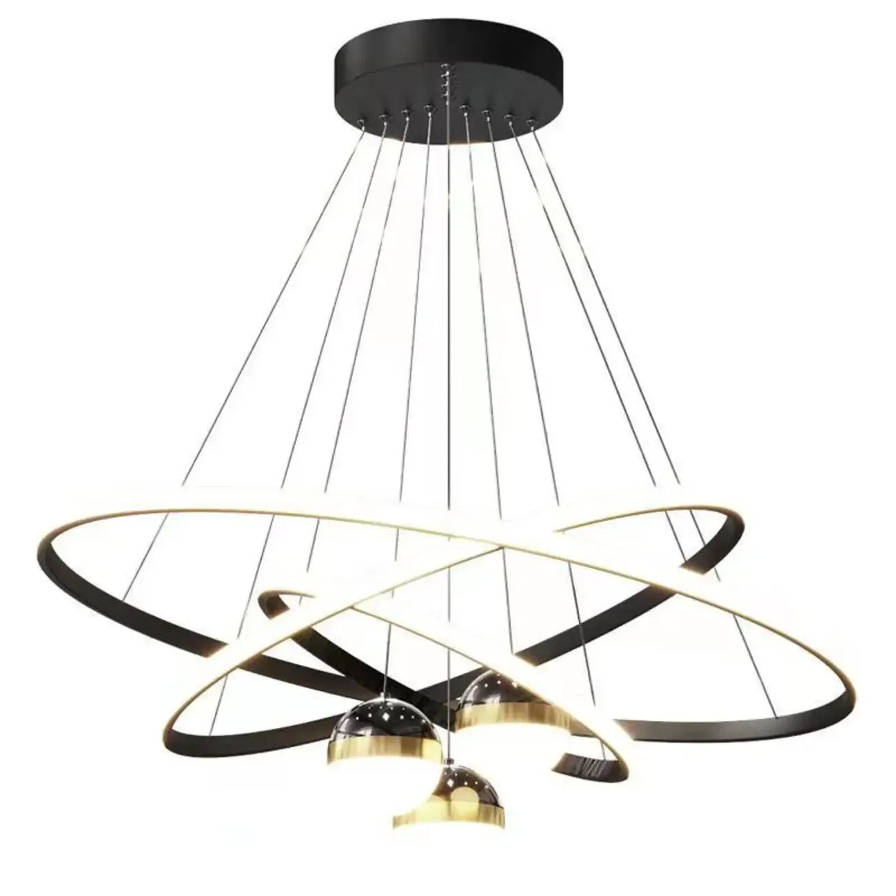 Circle Modern LED Starry Projection Chandelier