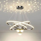 Circle Modern LED Starry Projection Chandelier