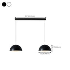 Nordic White Dome Metal Pendant Lamp for Dining Room