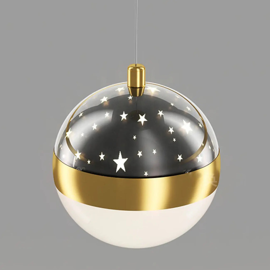Circle Modern LED Starry Projection Chandelier