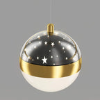 Circle Modern LED Starry Projection Chandelier