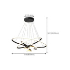 Circle Modern LED Starry Projection Chandelier