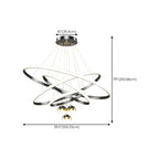 Circle Modern LED Starry Projection Chandelier