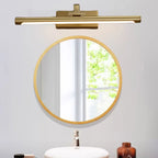 Gold Bathroom Linear Vanity Lights Fixture Over Mirror