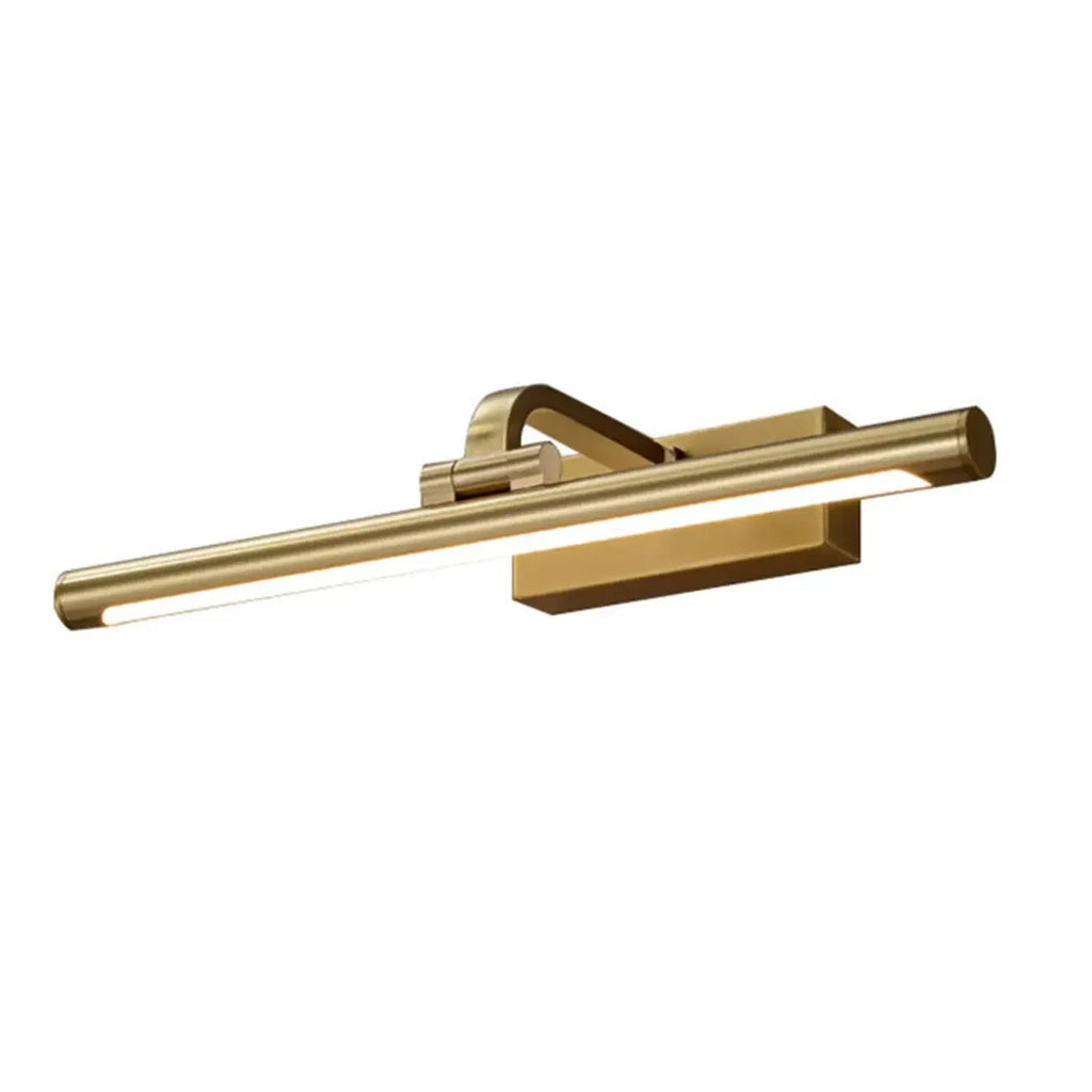 Gold Bathroom Linear Vanity Lights Fixture Over Mirror