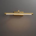 Gold Bathroom Linear Vanity Lights Fixture Over Mirror
