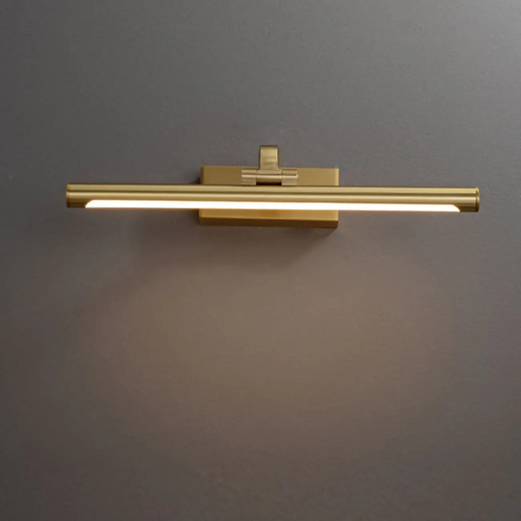 Gold Bathroom Linear Vanity Lights Fixture Over Mirror