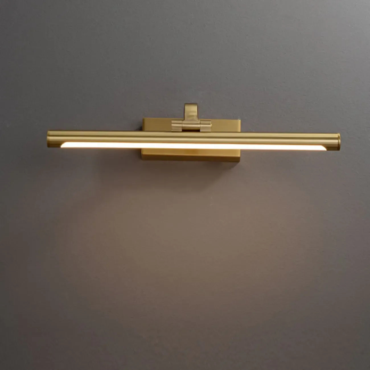 Gold Bathroom Linear Vanity Lights Fixture Over Mirror