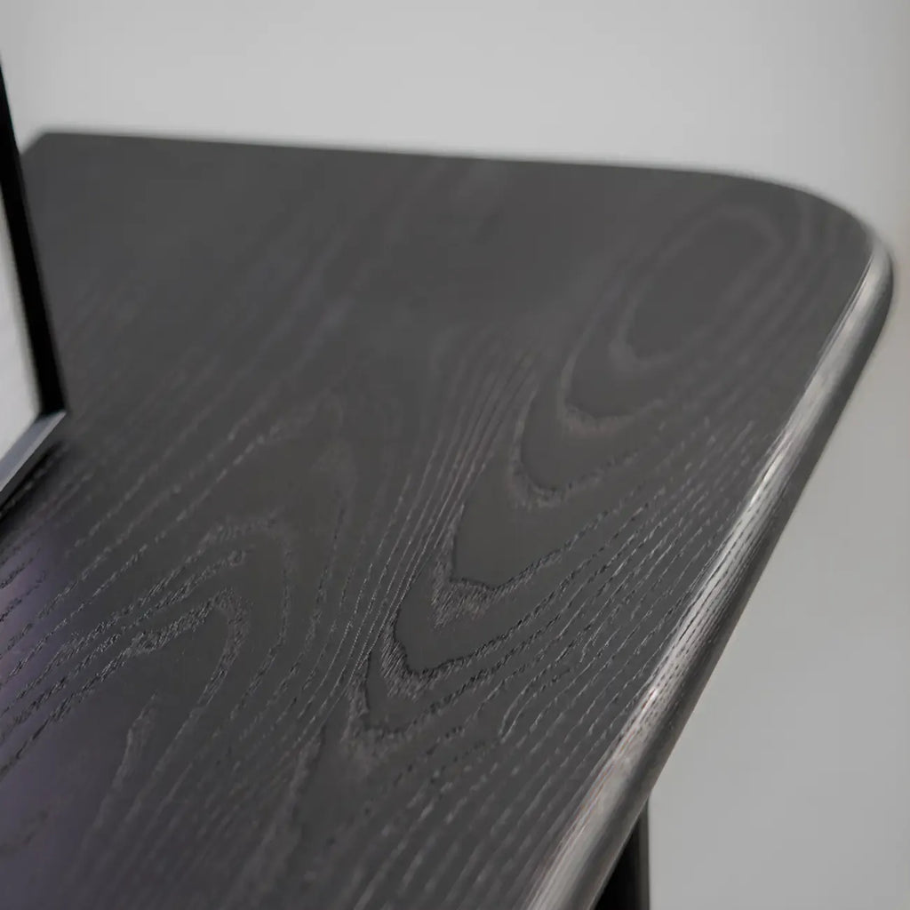 Modern Rectangle Black Ash Console Table