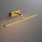 Gold Bathroom Linear Vanity Lights Fixture Over Mirror