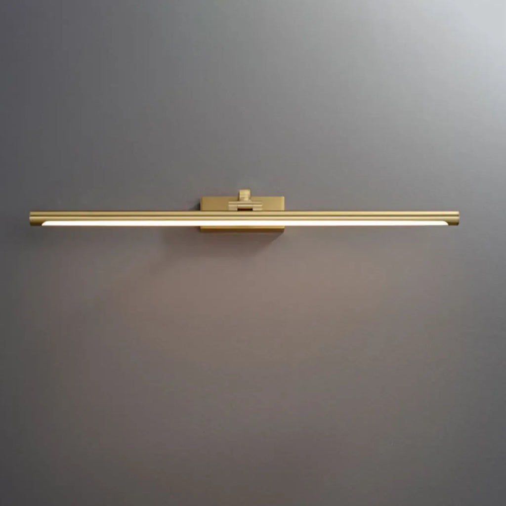 Gold Bathroom Linear Vanity Lights Fixture Over Mirror