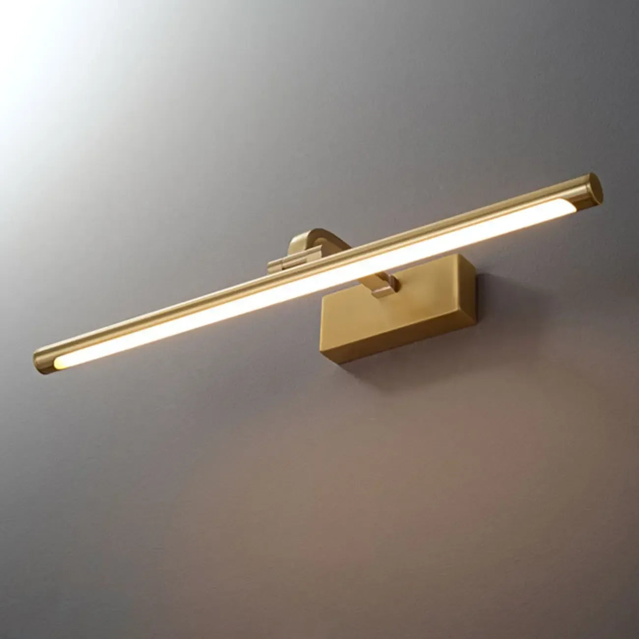 Gold Bathroom Linear Vanity Lights Fixture Over Mirror