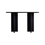 Modern Rectangle Black Ash Console Table