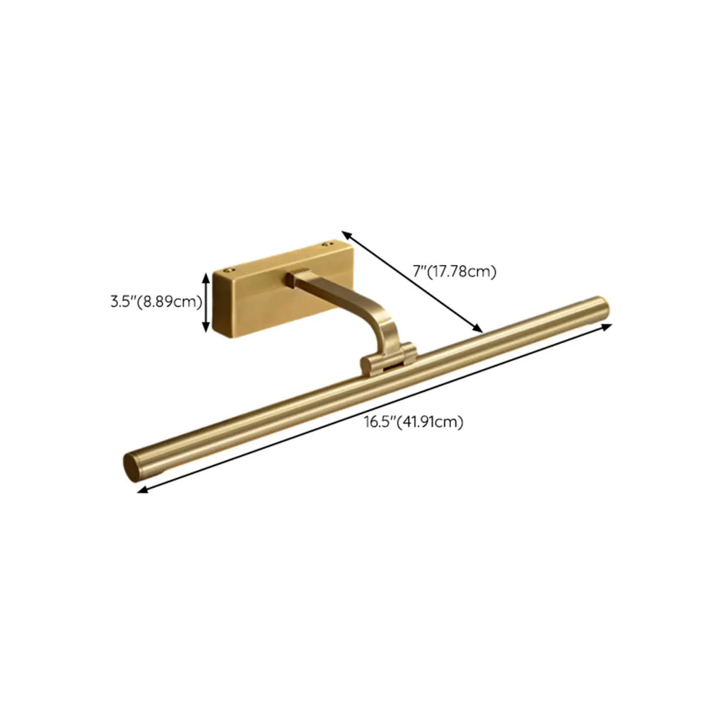 Gold Bathroom Linear Vanity Lights Fixture Over Mirror