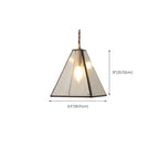 Modern Diamond Shape Glass Pendant Light for Living Room