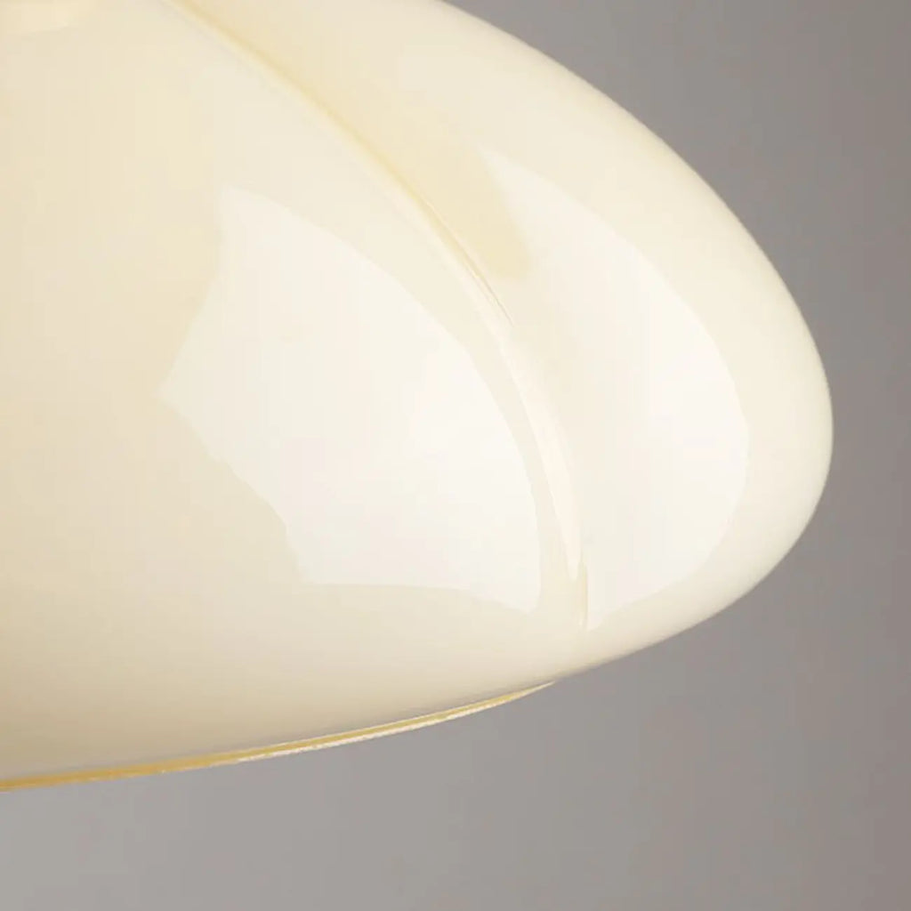 Dome-Shaped Glass LED Semi Flush Ceiling Light for Living Room