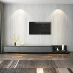 Living Room Wood Side Shelf  Black Rectangular TV Stand