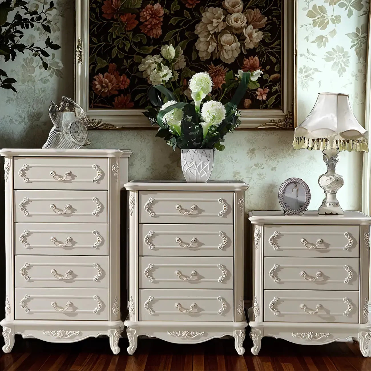 Nordic Wooden Narrow Single 3-Drawer Dresser