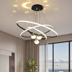 Circle Modern LED Starry Projection Chandelier
