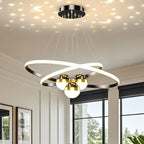 Circle Modern LED Starry Projection Chandelier