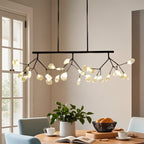 Modern Glass Branch Multi-Light Island Pendant Light for Kitchen