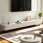 87 Black Modern Oak Wood Storage Floating TV Stand