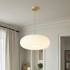 Cream Acrylic Pebble Shape  LED Pendant Light for Living Room