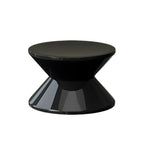 Modern Orange Acrylic Round Bedside Table