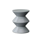 Modern Orange Acrylic Round Bedside Table
