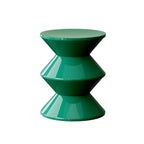 Modern Orange Acrylic Round Bedside Table
