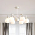 Modern 6-Light Floral Shape Chandelier for Living Room