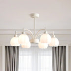 Modern 6-Light Floral Shape Chandelier for Living Room