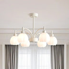 Modern 6-Light Floral Shape Chandelier for Living Room