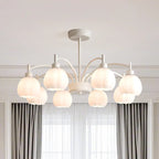Modern 6-Light Floral Shape Chandelier for Living Room