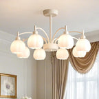 Modern 6-Light Floral Shape Chandelier for Living Room
