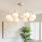 Modern 6-Light Floral Shape Chandelier for Living Room