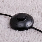 Traditional Black Floor Lamp with Tray Top for Living Room