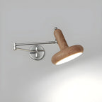 Simple Silver Metal Swing Arm Wall Light
