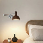 Simple Silver Metal Swing Arm Wall Light